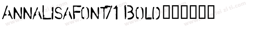 AnnaLisaFont71 Bold字体转换